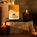 Pure Beeswax Pillar Candles by Bluecorn Candles
