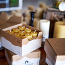 Pure Beeswax Votive Candles by Bluecorn Candles