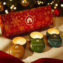 Scented Candle Gift Set - Three 8oz Aromática Candle Tins - Pumpkin, Pine & Woodsy