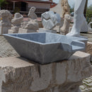 Bluestone marble natural stone pool cascade water bowl angle