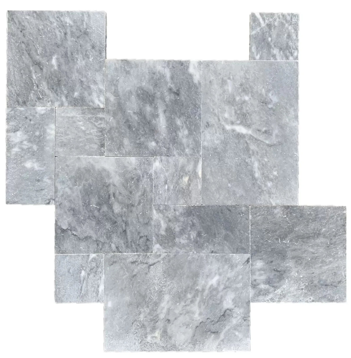 Bluestone tumbled pavers pattern