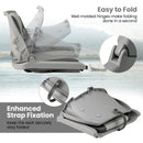 Boat Seat Folding Low Back Boat Chair with Marine-Grade PVC by LJGDeals