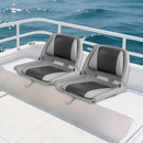 Boat Seat Folding Low Back Boat Chair with Marine-Grade PVC