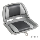 Boat Seat Folding Low Back Boat Chair with Marine-Grade PVC by LJGDeals