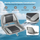 Boat Seat Folding Low Back Boat Chair with Marine-Grade PVC by LJGDeals