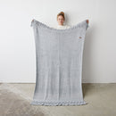 Bobble Lace Edged Eco-Cotton Throw