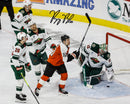 Bobby Brink First Career Goal Autographed Philadelphia Flyers 11" x 14" Hockey Photo by Dynasty Sports & Framing