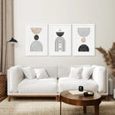 Minimalist Wall Art Set - Modern Art Prints of Black Rainbow by Wall Art Set