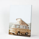 Yellow Vintage Hipster Van Wall Art. Summer Travel by Wall Art Set