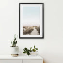 Boho Chic Wall Art Print. Sandy Beach Path, Dried Grass by Wall Art Set