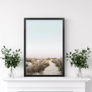 Boho Chic Wall Art Print. Sandy Beach Path, Dried Grass by Wall Art Set