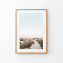 Boho Chic Wall Art Print. Sandy Beach Path, Dried Grass by Wall Art Set