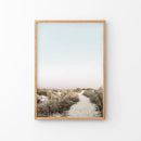 Boho Chic Wall Art Print. Sandy Beach Path, Dried Grass by Wall Art Set