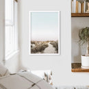 Boho Chic Wall Art Print. Sandy Beach Path, Dried Grass by Wall Art Set