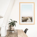 Boho Chic Wall Art Print. Sandy Beach Path, Dried Grass by Wall Art Set