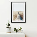 Calm Beach Wall Art Print. Sand Dunes, Dried Grass by Wall Art Set
