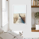 Calm Beach Wall Art Print. Sand Dunes, Dried Grass by Wall Art Set