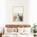 Calm Beach Wall Art Print. Sand Dunes, Dried Grass by Wall Art Set