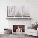 Contemporary Aesthetic Wall Art. Pampas Grass, Stairs, Door by Wall Art Set