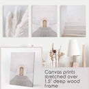 Contemporary Aesthetic Wall Art. Pampas Grass, Stairs, Door by Wall Art Set