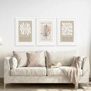 Set of 3 Henri Matisse Prints: Artistic Neutral Wall Art by Wall Art Set