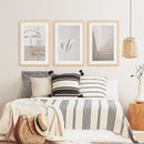 Boho Minimalist Wall Art Set. Abstract Faces, Grass, Stairs by Wall Art Set