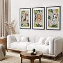 Set of 3 Safari Baby Animal Art Prints by Wall Art Set