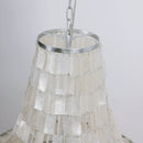 Boho Tiered Capiz Chandelier