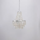 Boho Tiered Capiz Chandelier