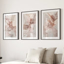 Neutral Abstract Set of 3 Prints Wall Art Decor by Wall Art Set
