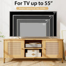 Boho TV Stand for TV up to 55 Inches with Faux Rattan Door-Natural by DirectDeals