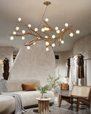 Boho Tree Branch Chandelier