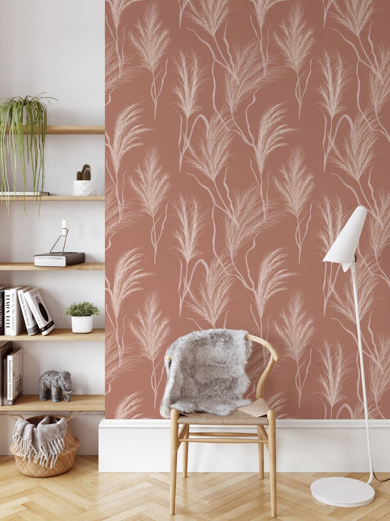 Terracotta Boho Wallpaper Peel and Stick