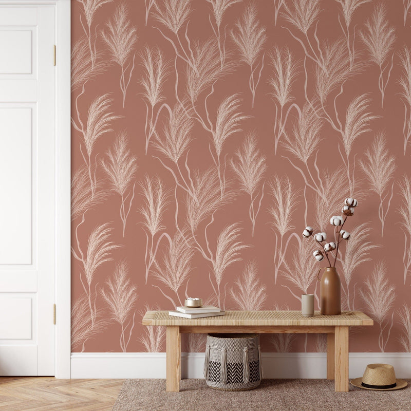 Terracotta Boho Wallpaper Peel and Stick