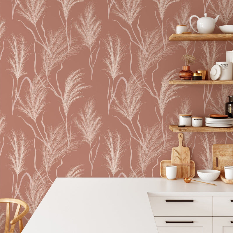 Terracotta Boho Wallpaper Peel and Stick