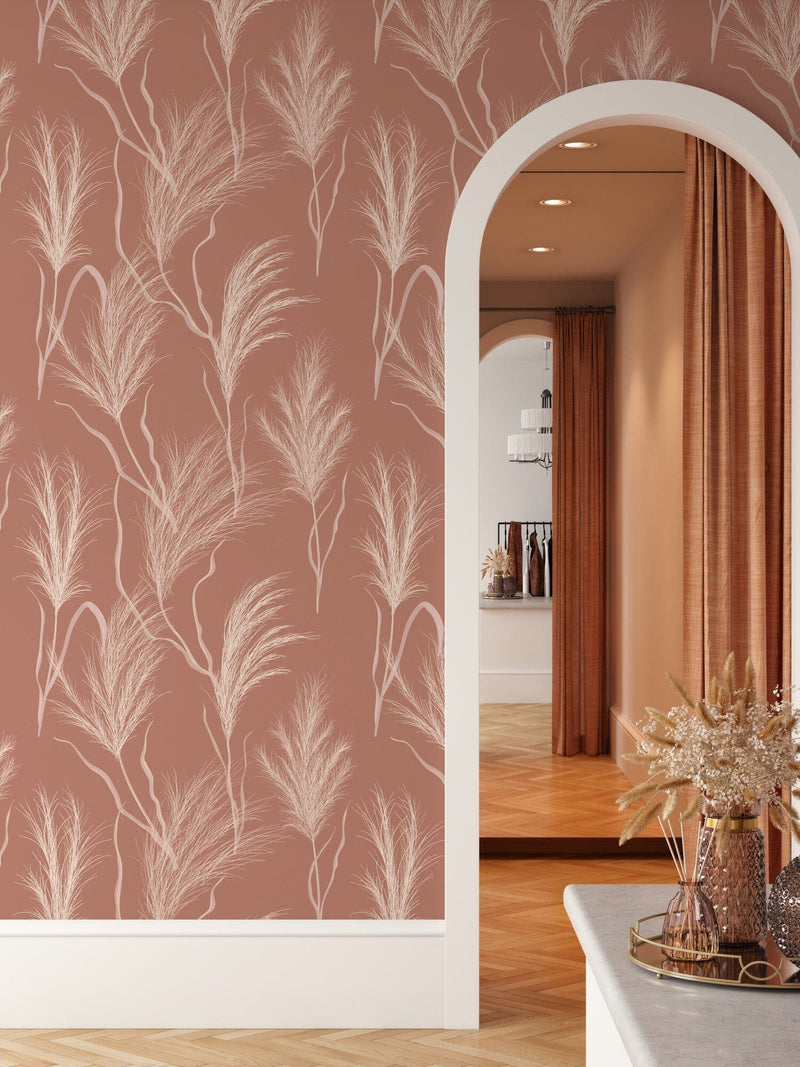 Terracotta Boho Wallpaper Peel and Stick