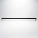 Bold, Black & Gold Knurled Solid Brass Appliance Pulls