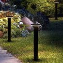 CDPA64 12W Bollard Aluminum Pathway Lighting LED Circle Top Modern 12V Low Voltage