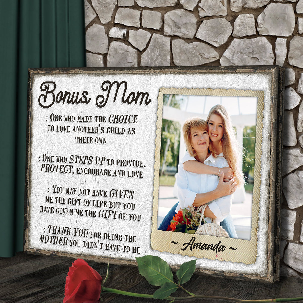 Bonus Mom Customized Sign, photo 2 of 7