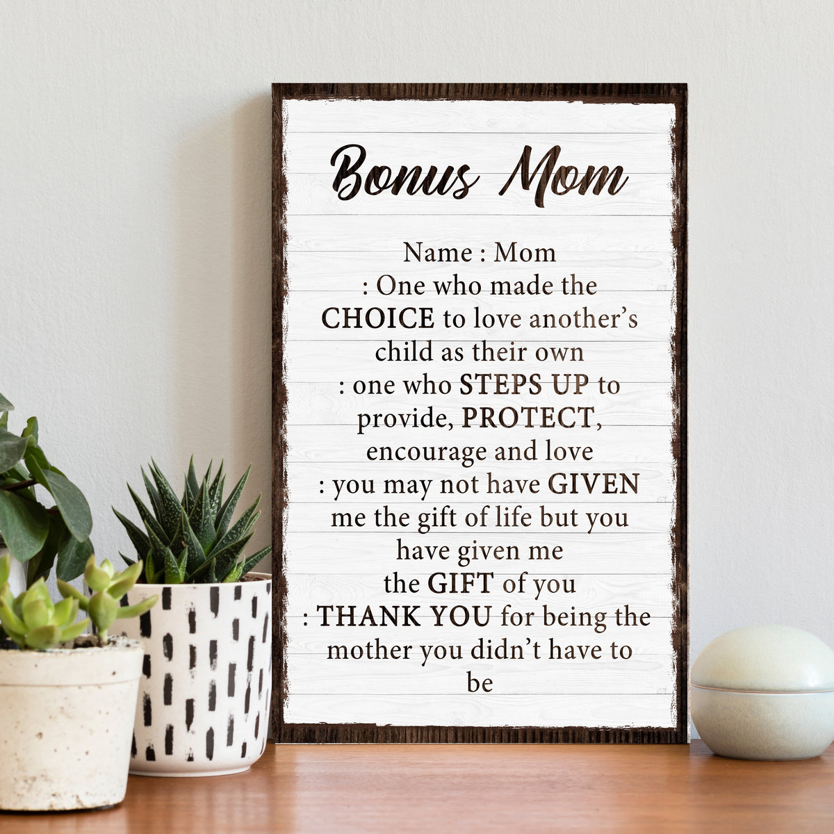 Bonus Mom Customized Sign II, photo 2 of 7