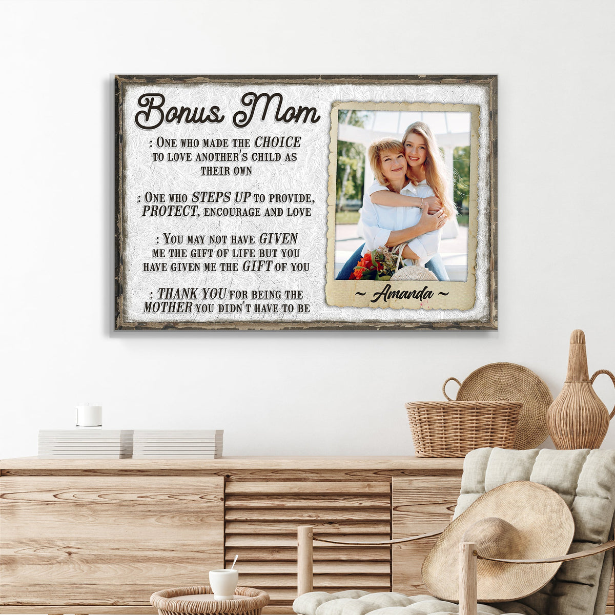 Bonus Mom Customized Sign, photo 3 of 7