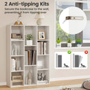11-Cube Multifunctional Book Storage Organizer Display Cabinet with Anti-tipping Kits-White by LJGDeals
