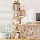 5-Tier S-Shaped Bookcase with 5 Open Cubes for Living Room-Natural by LJGDeals