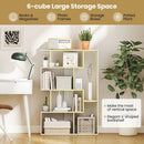 47 Inch 6-Cube Open-back Geometric Bookshelf for Bedroom Living Room by LJGDeals