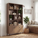 Bookshelf with 3 Doors and 2 Anti-Tipping Kits for Home Office by DirectDeals