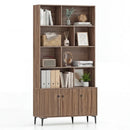 Bookshelf with 3 Doors and 2 Anti-Tipping Kits for Home Office by DirectDeals