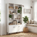 Bookshelf with 3 Doors and 2 Anti-Tipping Kits for Home Office by LJGDeals