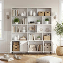 Bookshelf with 3 Doors and 2 Anti-Tipping Kits for Home Office by LJGDeals