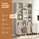 Bookshelf with 3 Doors and 2 Anti-Tipping Kits for Home Office by DirectDeals