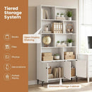 Bookshelf with 3 Doors and 2 Anti-Tipping Kits for Home Office by LJGDeals